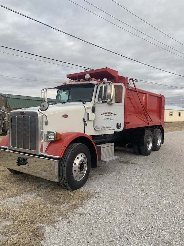 Lone Star Backhoe & Septic Peterbilt truck